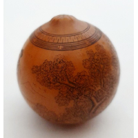 Chinees beschilderde pit van vrucht